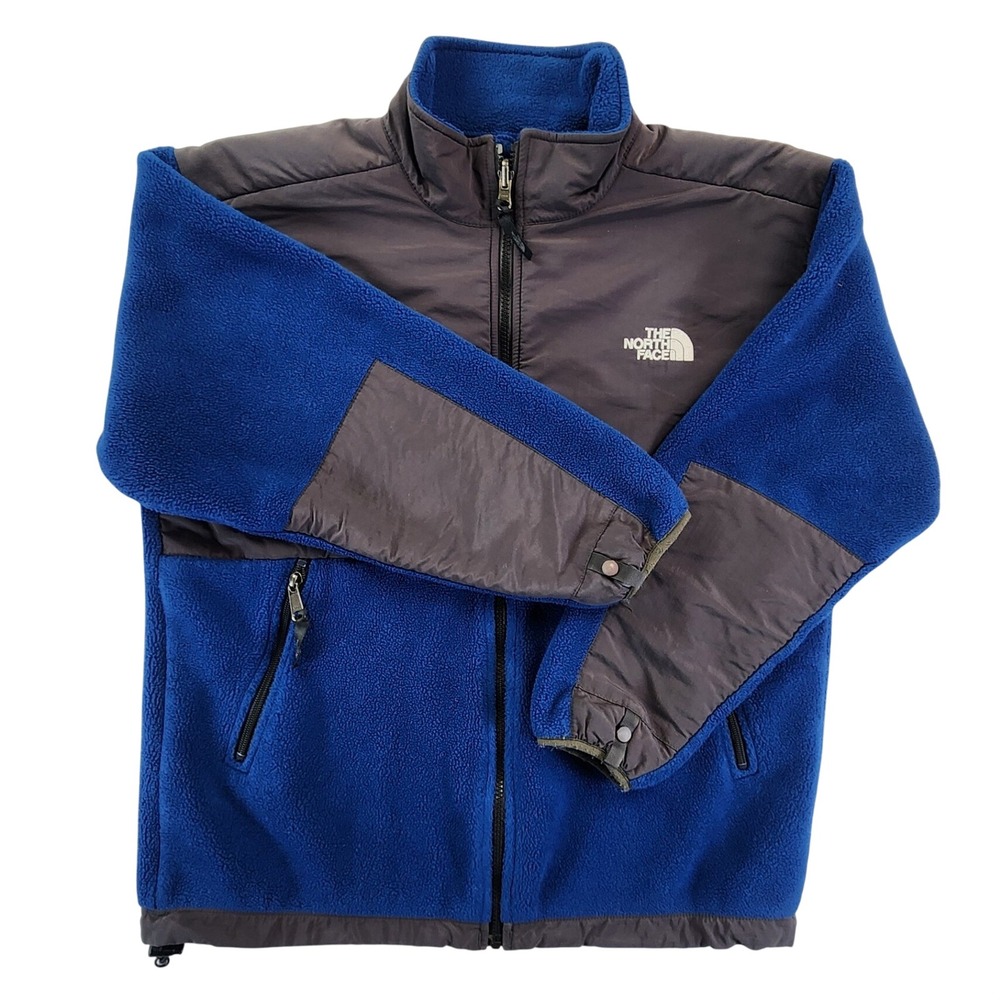 The North Face Youth XL Blue Denali Fleece Jacket Gorpcore Hiking Outdoor Winter